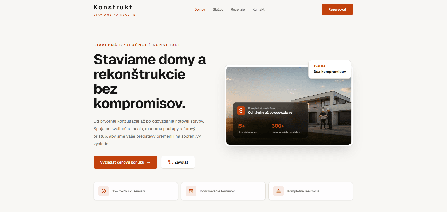 Ukážka projektu Konstrukt